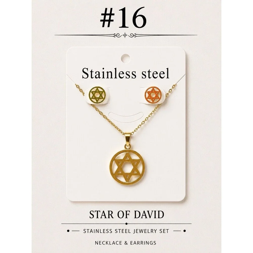 stainless steel necklace women setUnit Selections Número 5x11$